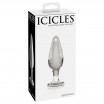 Стеклянный анальный стимулятор Icicles №26 - 11,8 см.