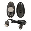 Черная анальная вибропробка с пульсацией в нижней части Thumping Anus Butt Plug - 15 см.