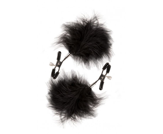 Зажимы для сосков с пухом FEATHERED NIPPLE CLAMPS