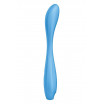 Голубой гибкий вибромассажер Satisfyer G-Spot Flex 4+ - 19 см.