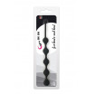 Чёрная анальная цепочка SEE YOU FIVE BEADS ANAL - 28,1 см.