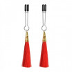 Зажимы на соски с красными кисточками Glamor Tassel Nipple Clamp
