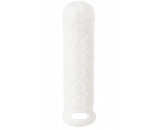 Белый фаллоудлинитель Homme Long - 15,5 см.