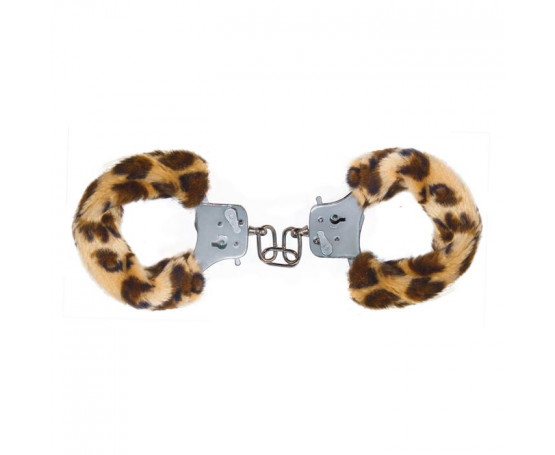 Наручники с леопардовым мехом Furry Fun Cuffs Leopard