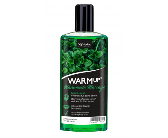 Массажное масло WARMup Mint с ароматом мяты - 150 мл.