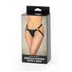 Изумрудные трусики с кольцом под насадки и замшевыми ремешками Emerald Panties With A Ring
