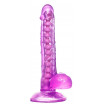 Фиолетовый реалистичный фаллоимитатор Celiam - 20,5 см.