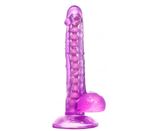 Фиолетовый реалистичный фаллоимитатор Celiam - 20,5 см.