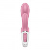 Розовый вибратор-кролик с расширением Air Pump Bunny 2 - 20,4 см.