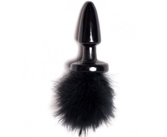 Пробка с хвостиком Black Bunny - 11 см.