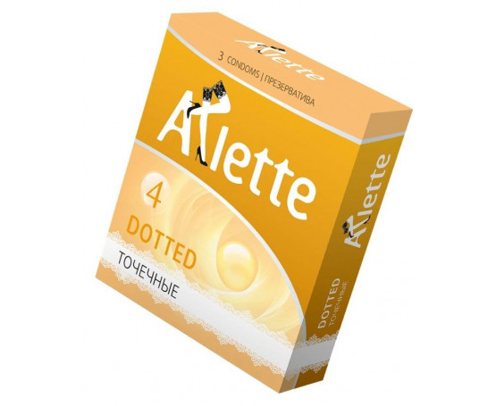 Презервативы Arlette Dotted с точечной текстурой - 3 шт.