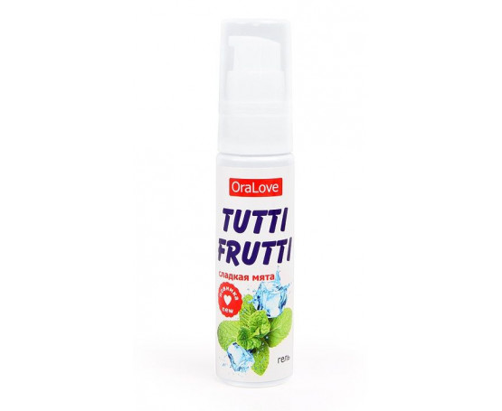 Гель-смазка Tutti-Frutti со вкусом сладкой мяты - 30 гр.