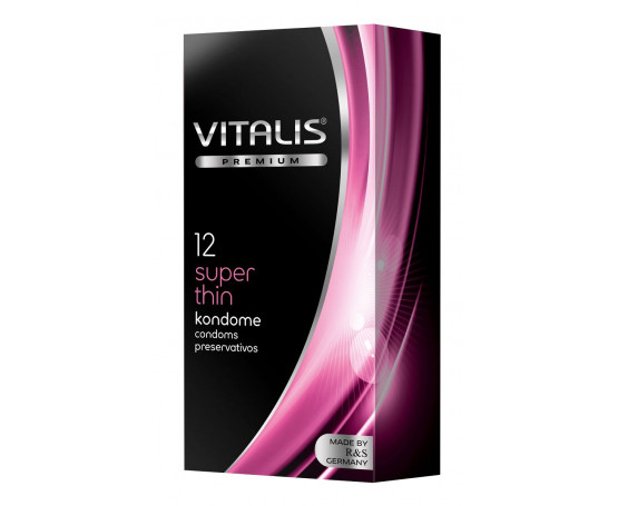 Ультратонкие презервативы VITALIS PREMIUM super thin - 12 шт.