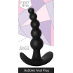 Чёрная анальная пробка Bubbles Anal Plug - 11,5 см.