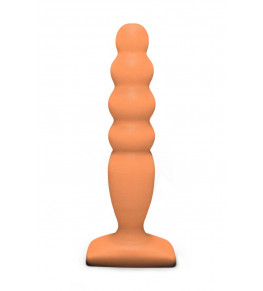 Телесный анальный стимулятор Large Bubble Plug - 14,5 см.