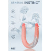 Гнущийся фаллоимитатор Sensual Instinct - 44 см.