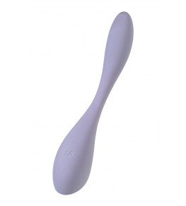 Сиреневый гибкий вибратор Satisfyer G-Spot Flex 5+ - 19,6 см.