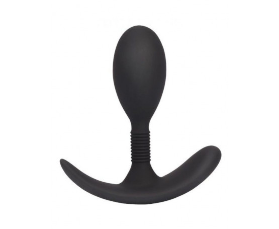 Черная анальная втулка Anal Play Plug S - 8,6 см.