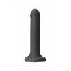 Черный фаллос с имитацией эякуляции Silicon Cum Dildo L - 19,6 см.