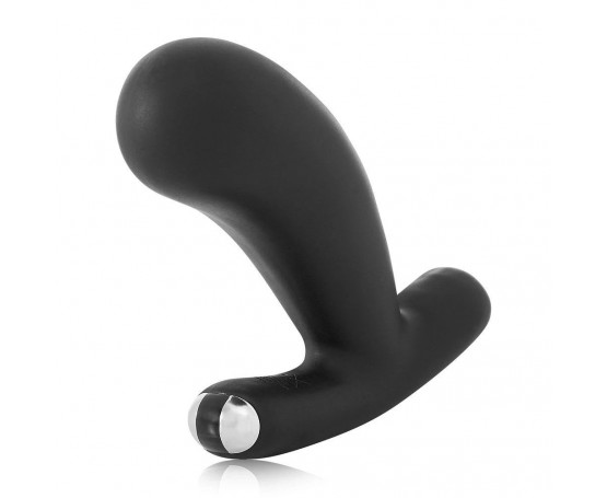 Черный вибромассажер простаты Nuo Vibrating Butt Plug - 10 см.