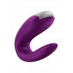 Фиолетовый вибромассажёр для пар Satisfyer Double Fun