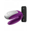 Фиолетовый вибромассажёр для пар Satisfyer Double Fun