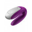 Фиолетовый вибромассажёр для пар Satisfyer Double Fun