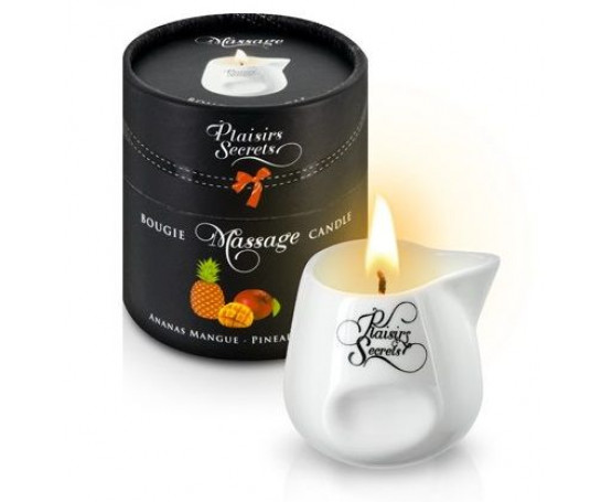 Массажная свеча с ароматом манго и ананаса Bougie de Massage Ananas Mangue - 80 мл.