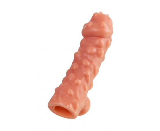 Насадка на фаллос с крупными бугорками Cock Sleeve 003 Size L - 17,6 см.