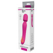 Ярко-розовый жезловый вибратор Heating Bodywand с нагревом - 23,2 см.