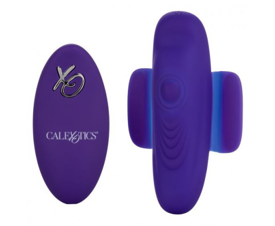 Фиолетовый стимулятор в трусики Lock-N-Play Remote Pulsating Panty Teaser