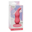 Розовая анальная пробка Waved Anal Plug Pink - 11 см.