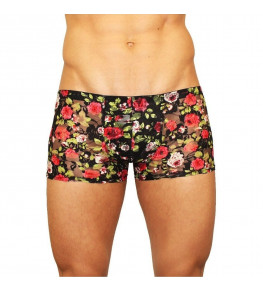 Мужские трусы-боксеры из сетки с яркими розами Rose Boxer