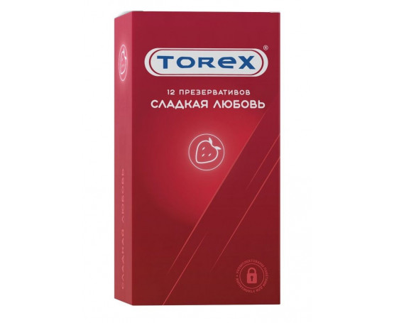 Презервативы Torex  Сладкая любовь  с ароматом клубники - 12 шт.