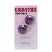 Фиолетовые вагинальные шарики VIBRATONE DUO BALLS PURPLE BLISTERCARD