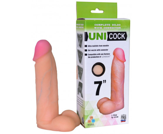 Фаллическая насадка Харнесс UNICOCK 7  - 19 см.
