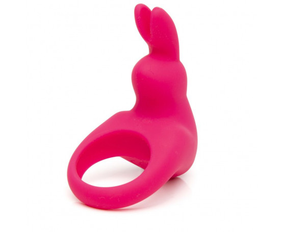 Розовое эрекционное виброкольцо Happy Rabbit Rechargeable Rabbit Cock Ring