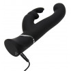 Черный вибратор-кролик G-Spot Stroking Vibrator - 24,2 см.