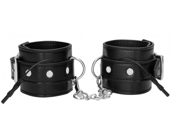 Черные наручники с электростимуляцией Electro Handcuffs
