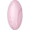 Розовый вакуум-волновой стимулятор с вибрацией Vulva Lover 3