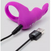 Фиолетовое эрекционное виброкольцо Happy Rabbit Cock Ring Kit