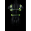 Стильная портупея Body Harness с неоновым эффектом - размер L-XL