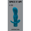 Бирюзовая анальная пробка с вибрацией Satisfaction - 11,5 см.