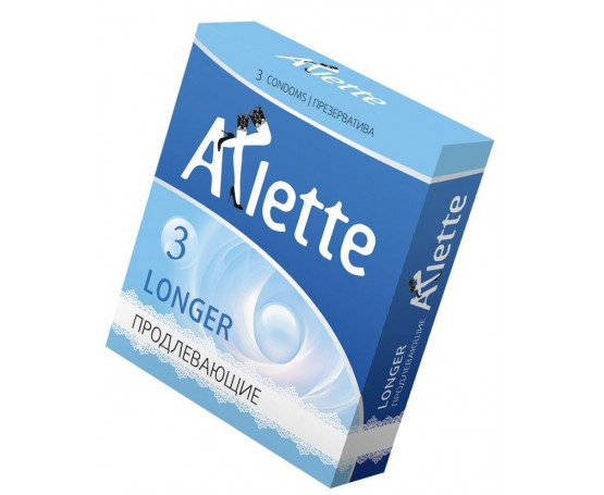 Презервативы Arlette Longer с продлевающим эффектом - 3 шт.