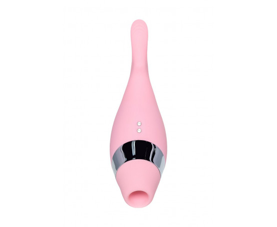 Розовый многофункциональный стимулятор Dahlia - 14 см.
