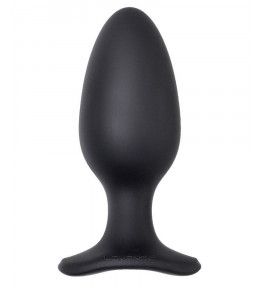 Черная анальная вибропробка HUSH 2 Size L - 12,1 см.