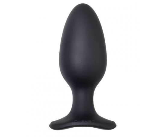 Черная анальная вибропробка HUSH 2 Size L - 12,1 см.