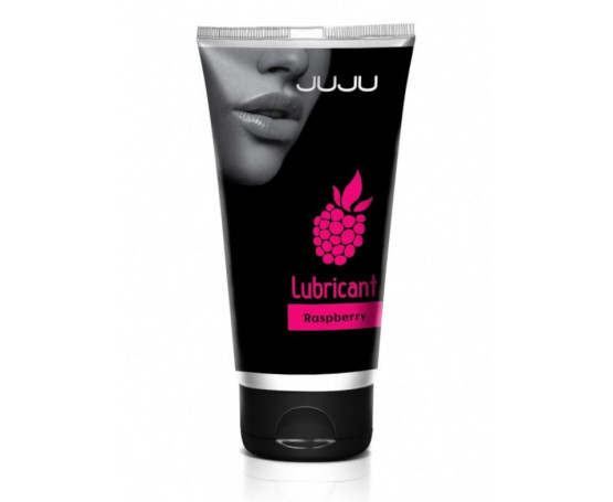 Съедобный лубрикант JUJU Raspberry с ароматом малины - 50 мл.