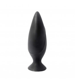 Черная большая анальная пробка Mojo Spades Large Butt Plug - 12 см.