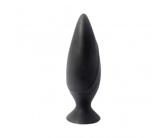 Черная большая анальная пробка Mojo Spades Large Butt Plug - 12 см.